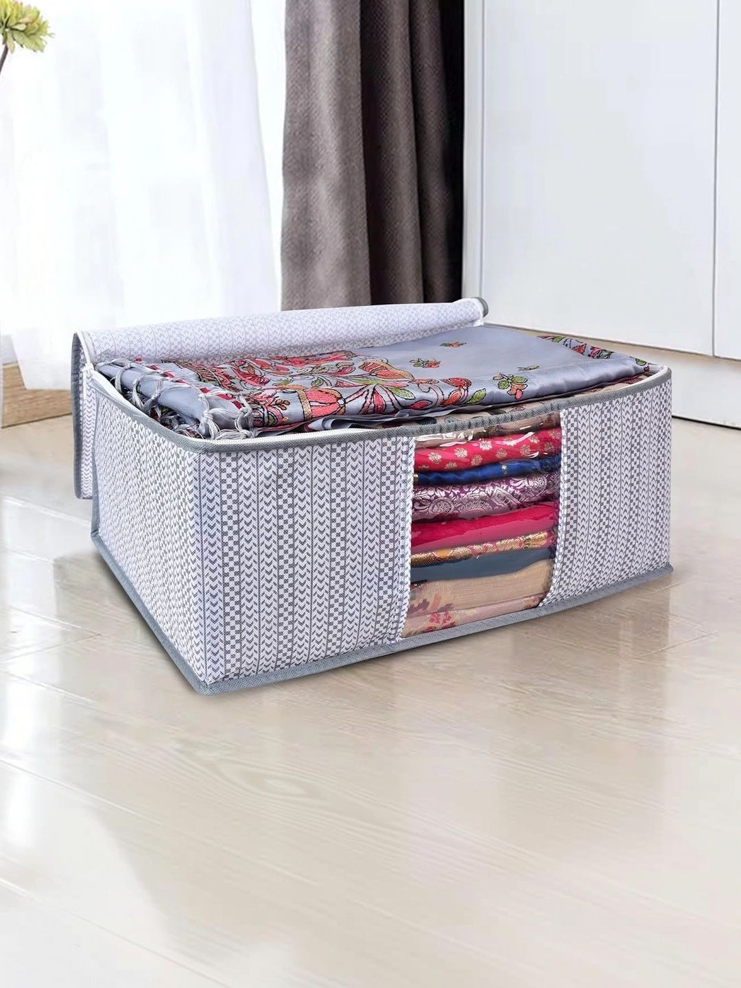 AARON INC Grey Set of 5 Reusable Sweater Bag Organisers-image-22