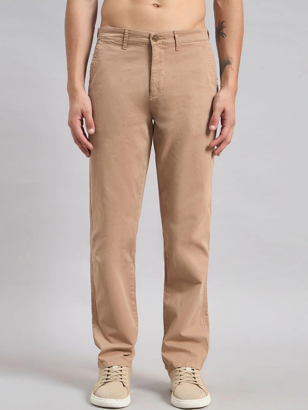 Sand Dunes Men Relaxed Straight Leg Straight Fit Trousers-picture-21