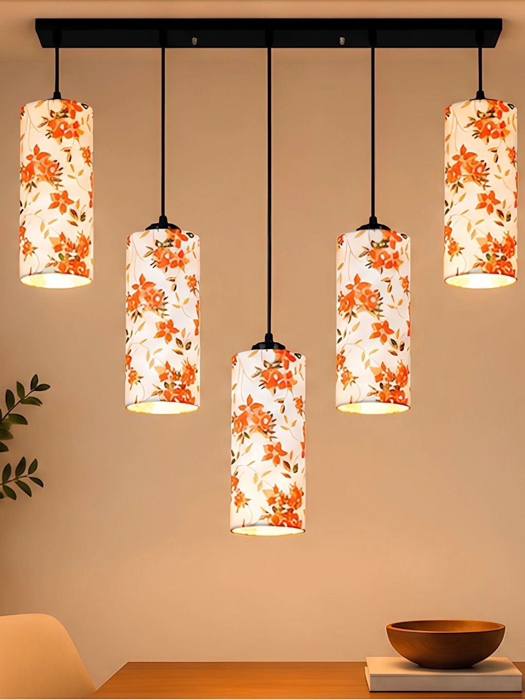 Myntra Elegant Homes Multicoloured Printed Ceiling Lamp-picture-39