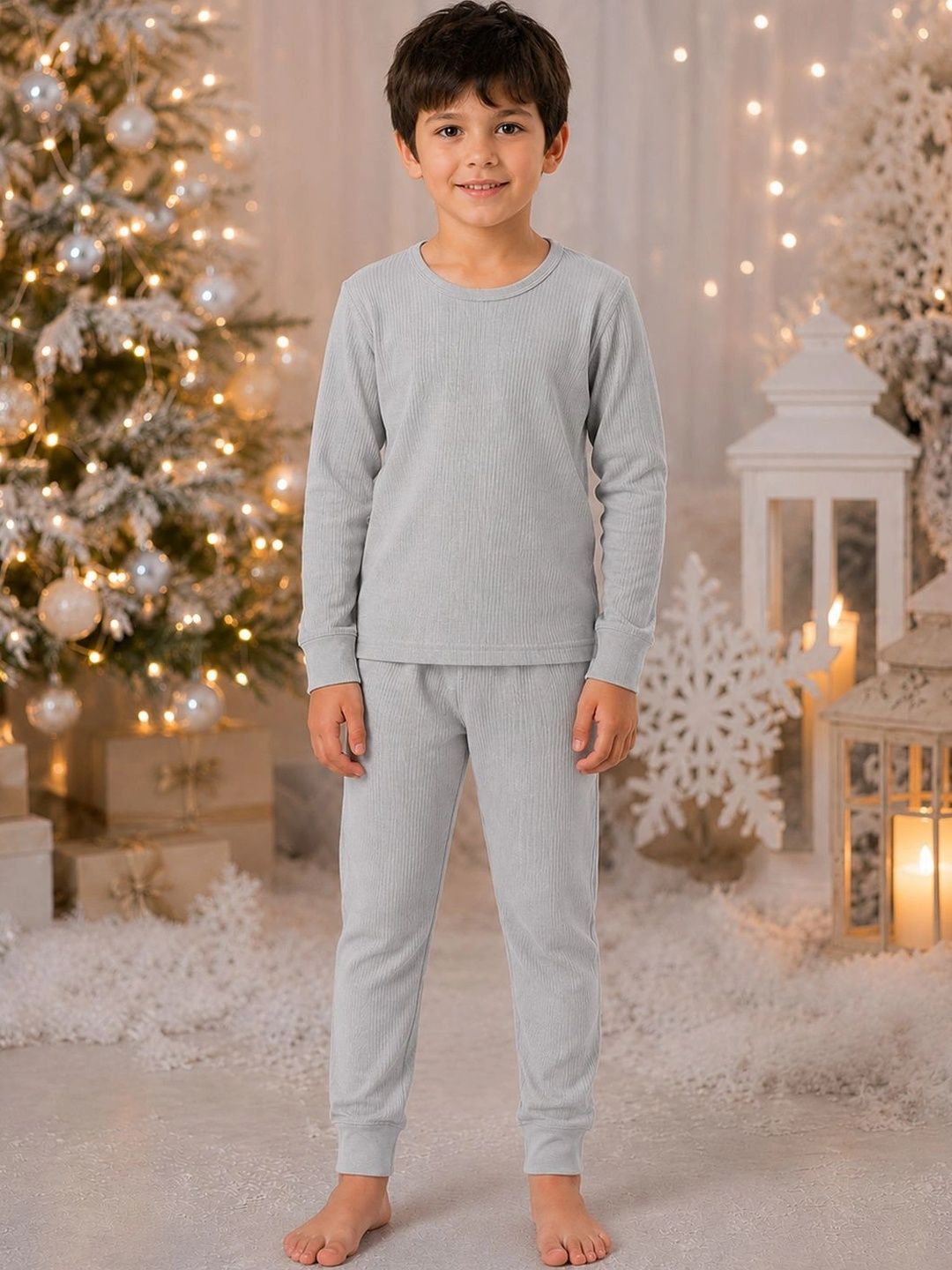 Kanvin Boys Cotton Round Neck Thermal Set-picture-50