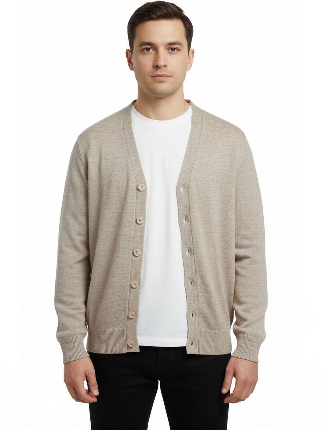 VOMAZO Men Woollen Cardigan-picture-49