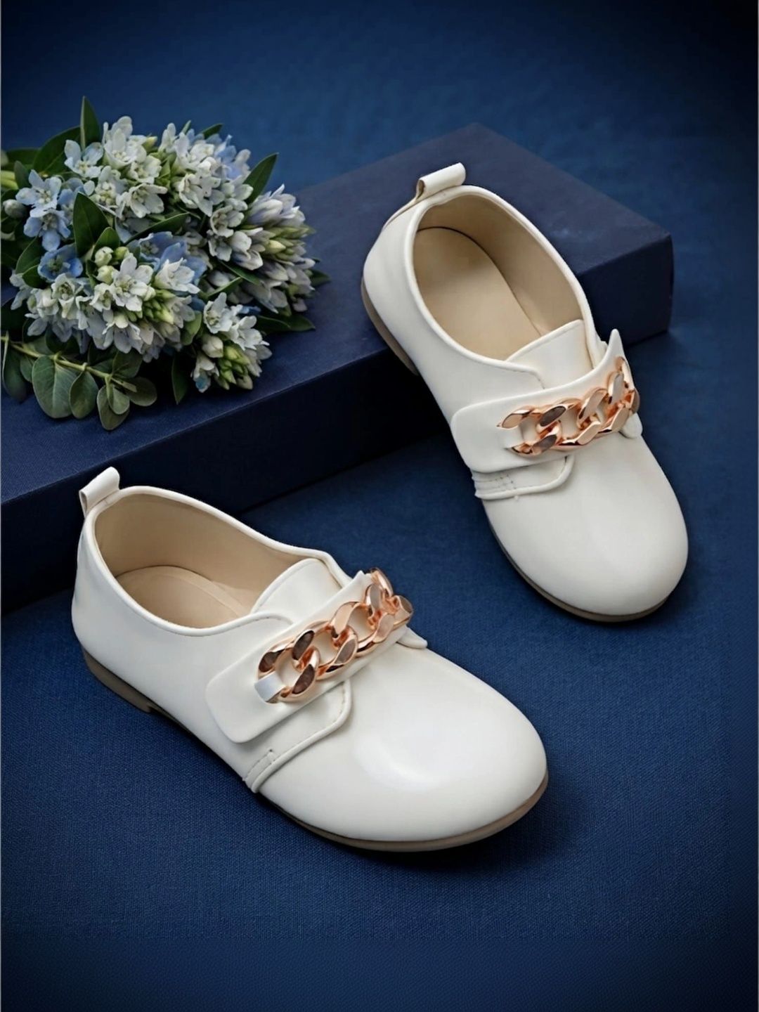 Dripteen Girls Chain Embellished Ballerinas-picture-18