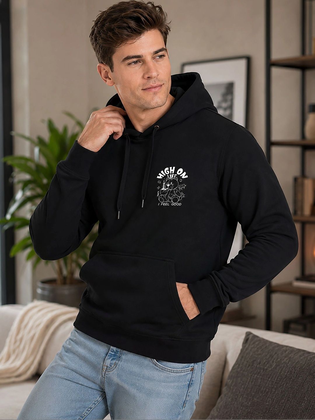ATIGIANO Men Printed Hooded Sweatshirt-picture-57