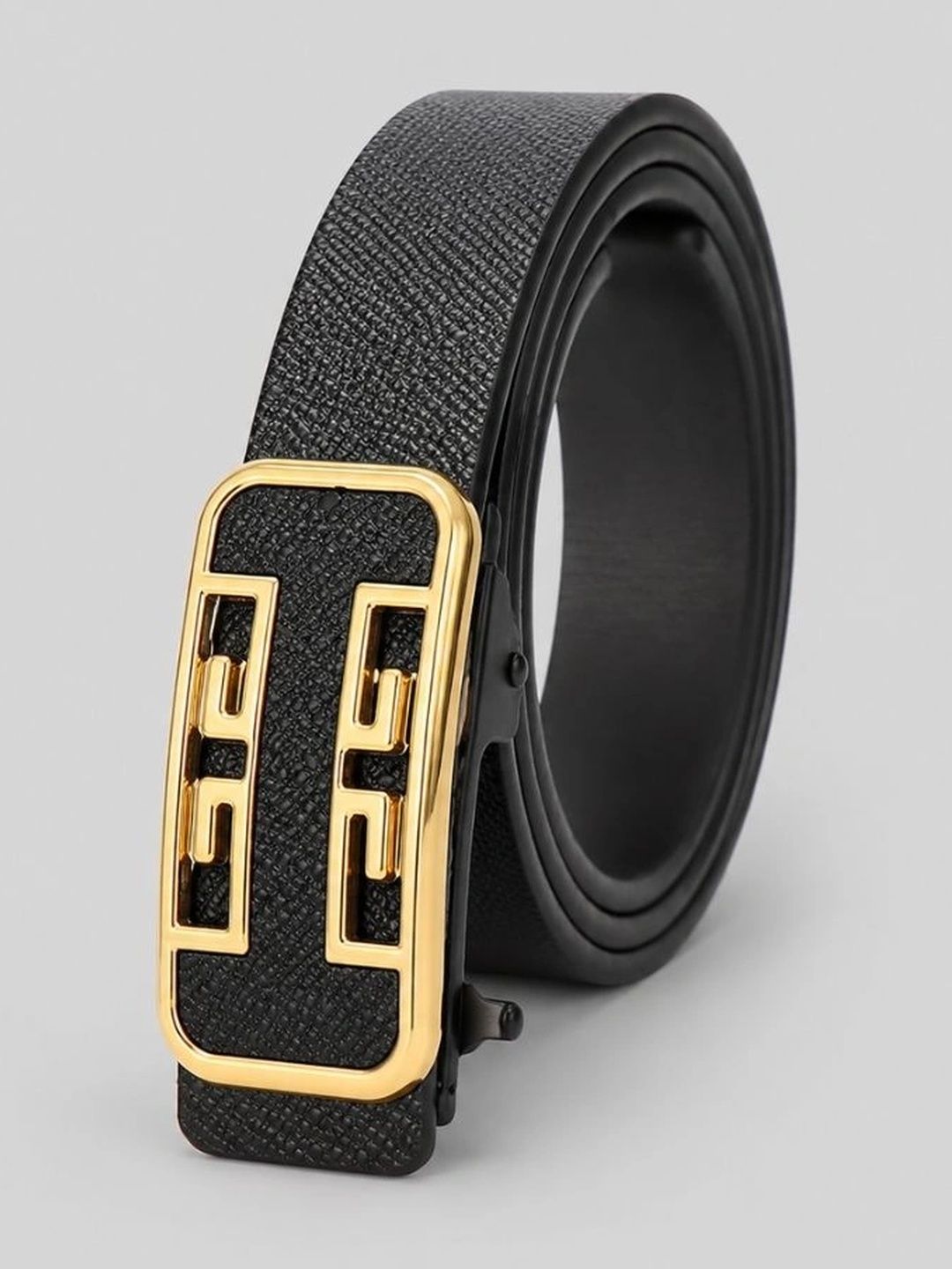 Calvadoss Men Textured PU Formal Belt-picture-24