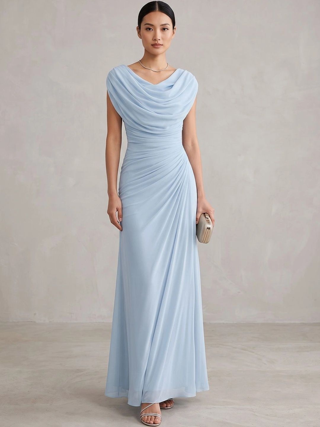 ATELIER REBEL Cowl Neck Maxi Dress-picture-28