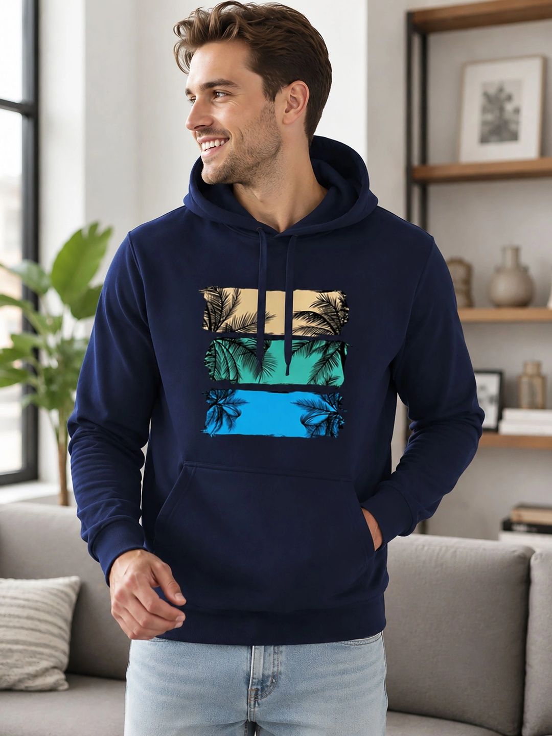 SZN Men Printed Hooded Sweatshirt-picture-48