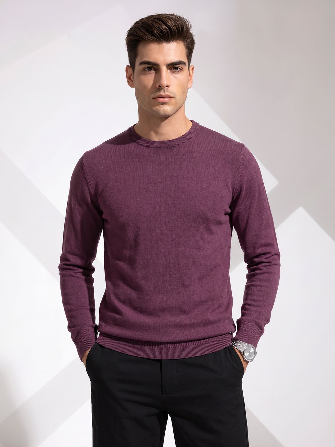 INVICTUS Round Neck Pullover Sweater-picture-34