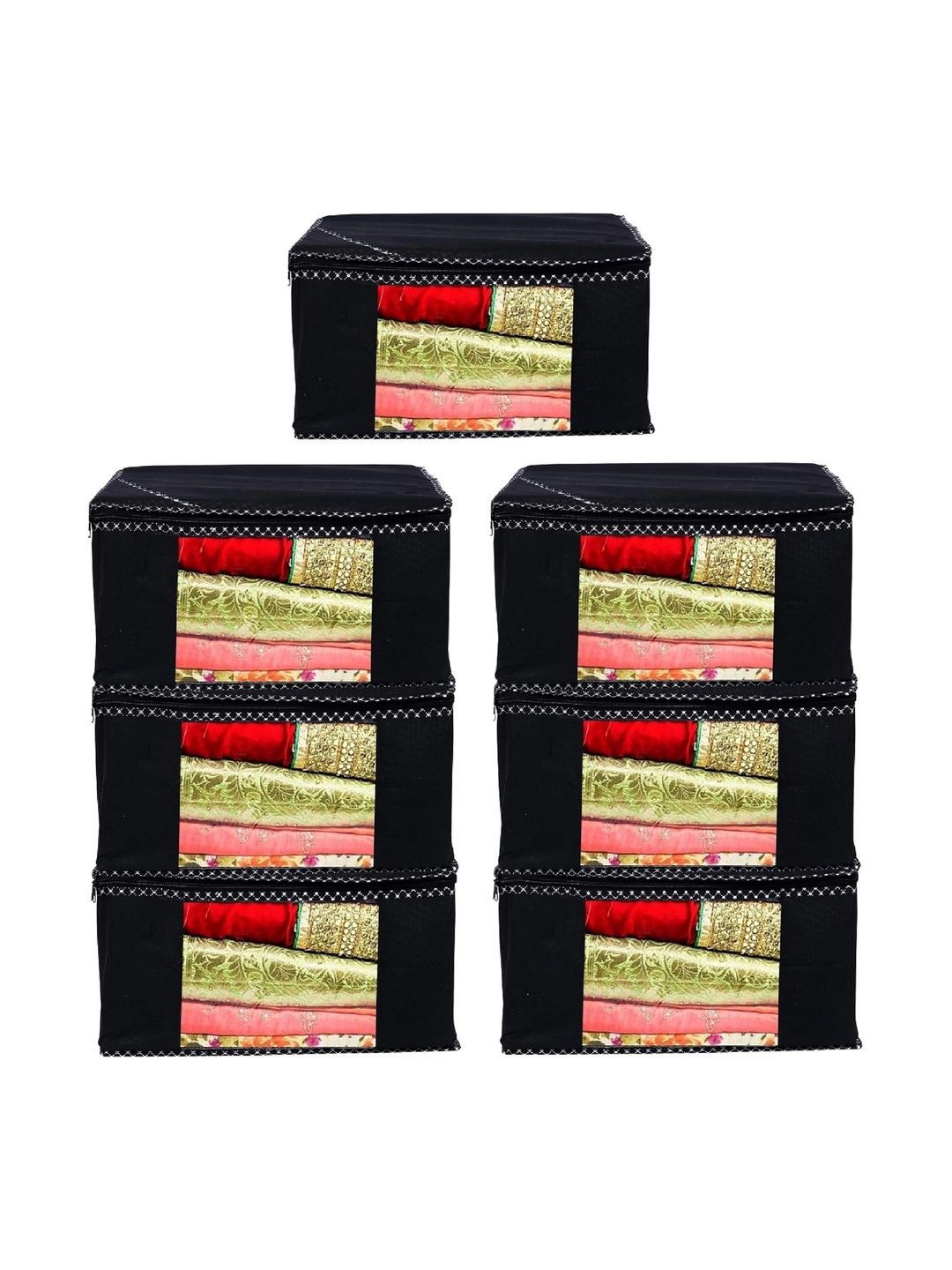 AARON INC Black Set of 6 Reusable Multi-Utility Organisers-picture-27