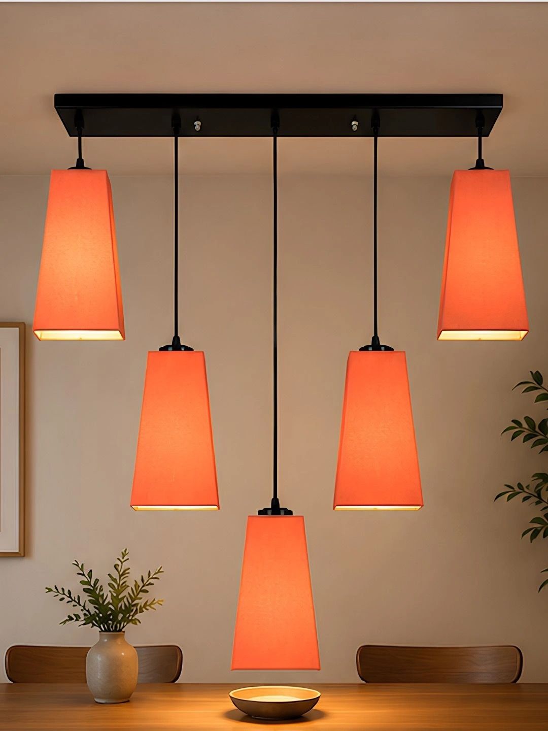 Myntra Elegant Homes Orange Contemporary Ceiling Lamp-picture-42