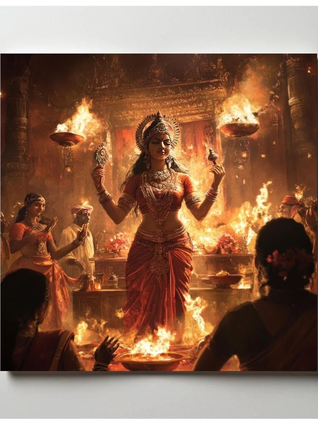 ARTOLIC Red Temple Goddess Wall Sticker-image-3