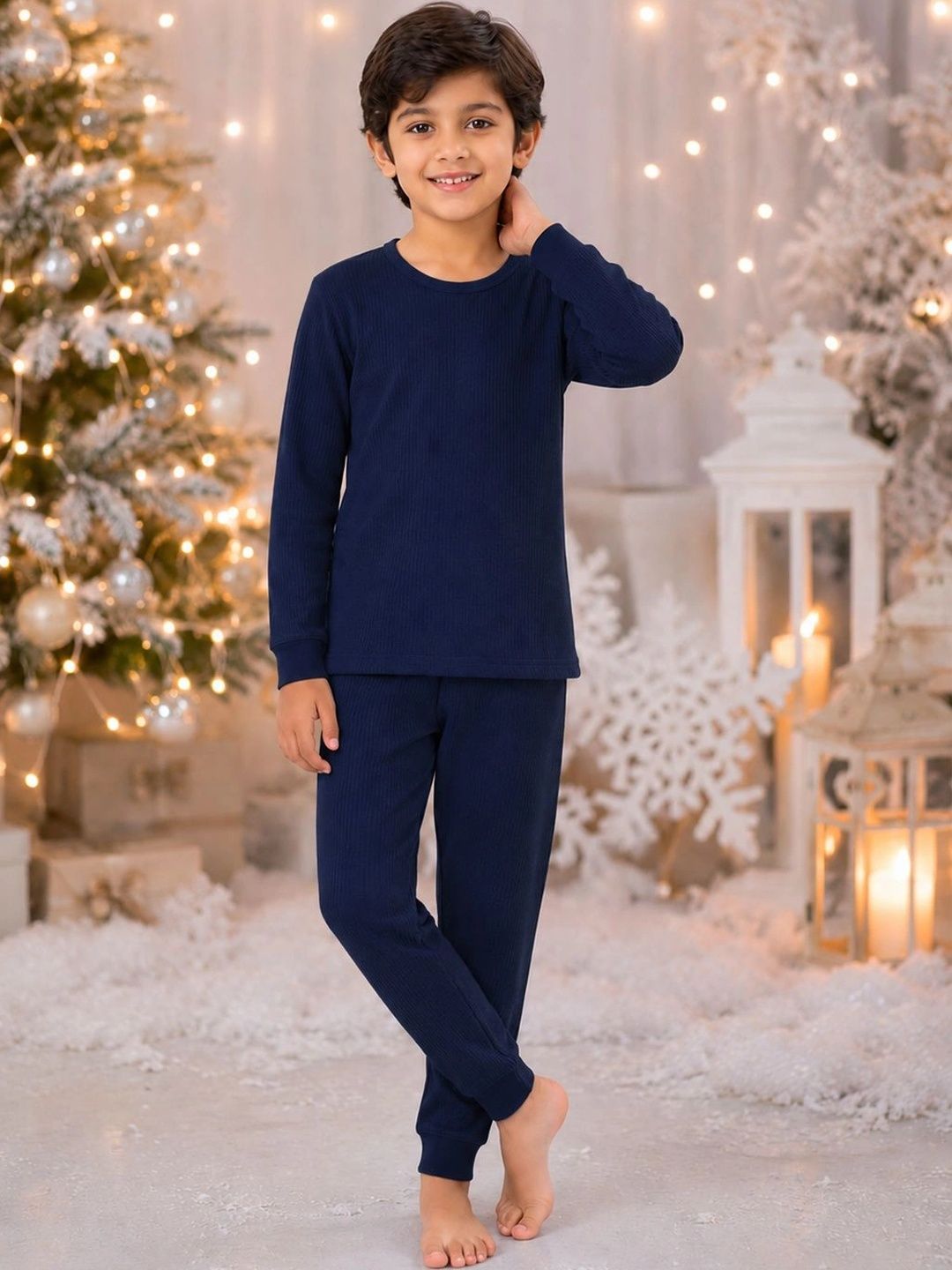 Kanvin Boys Cotton Round Neck Thermal Set-picture-41