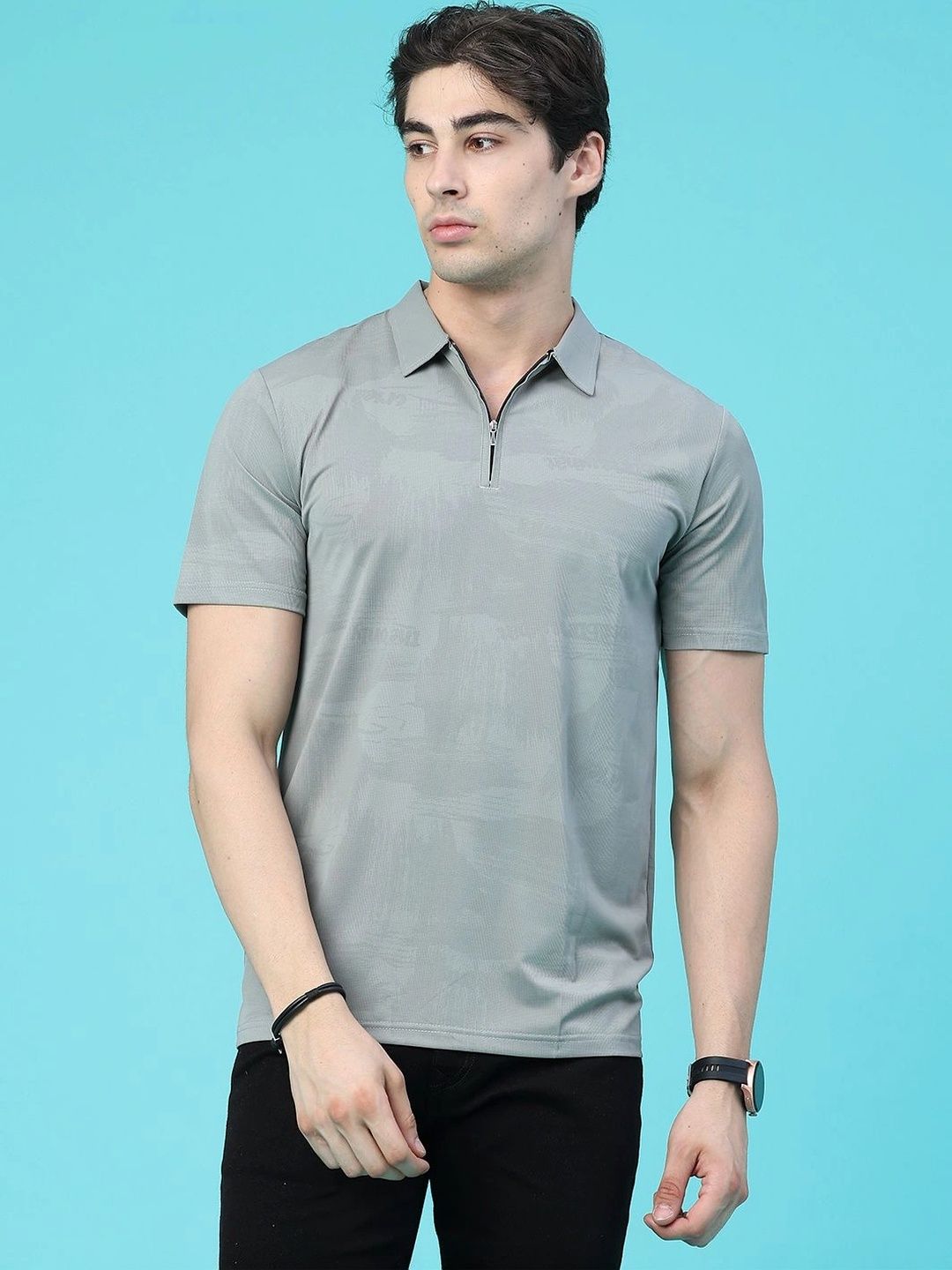 V-Mart Men Polo Collar Slim Fit T-shirt-picture-51
