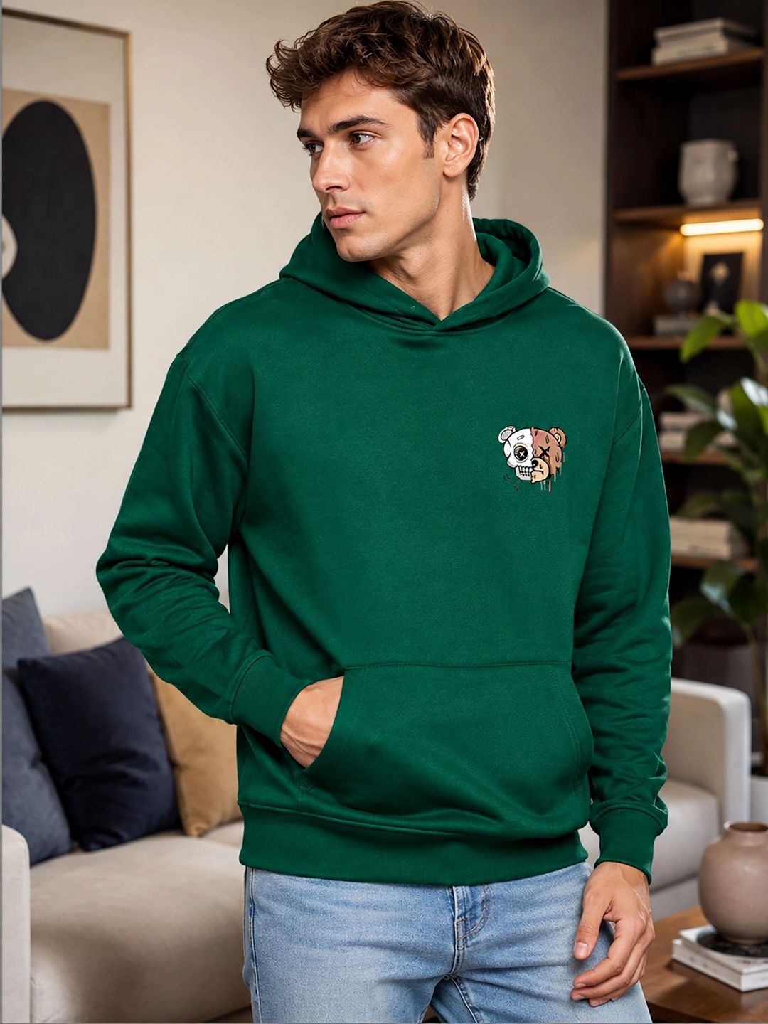 GLITO Men Printed Hooded Sweatshirt-picture-20