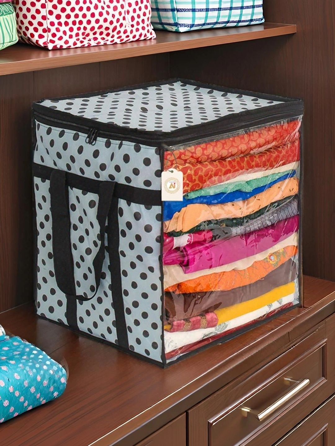 ANKIT INTERNATIONAL Black Set of 1 Reusable Multi-Utility Organisers-picture-49