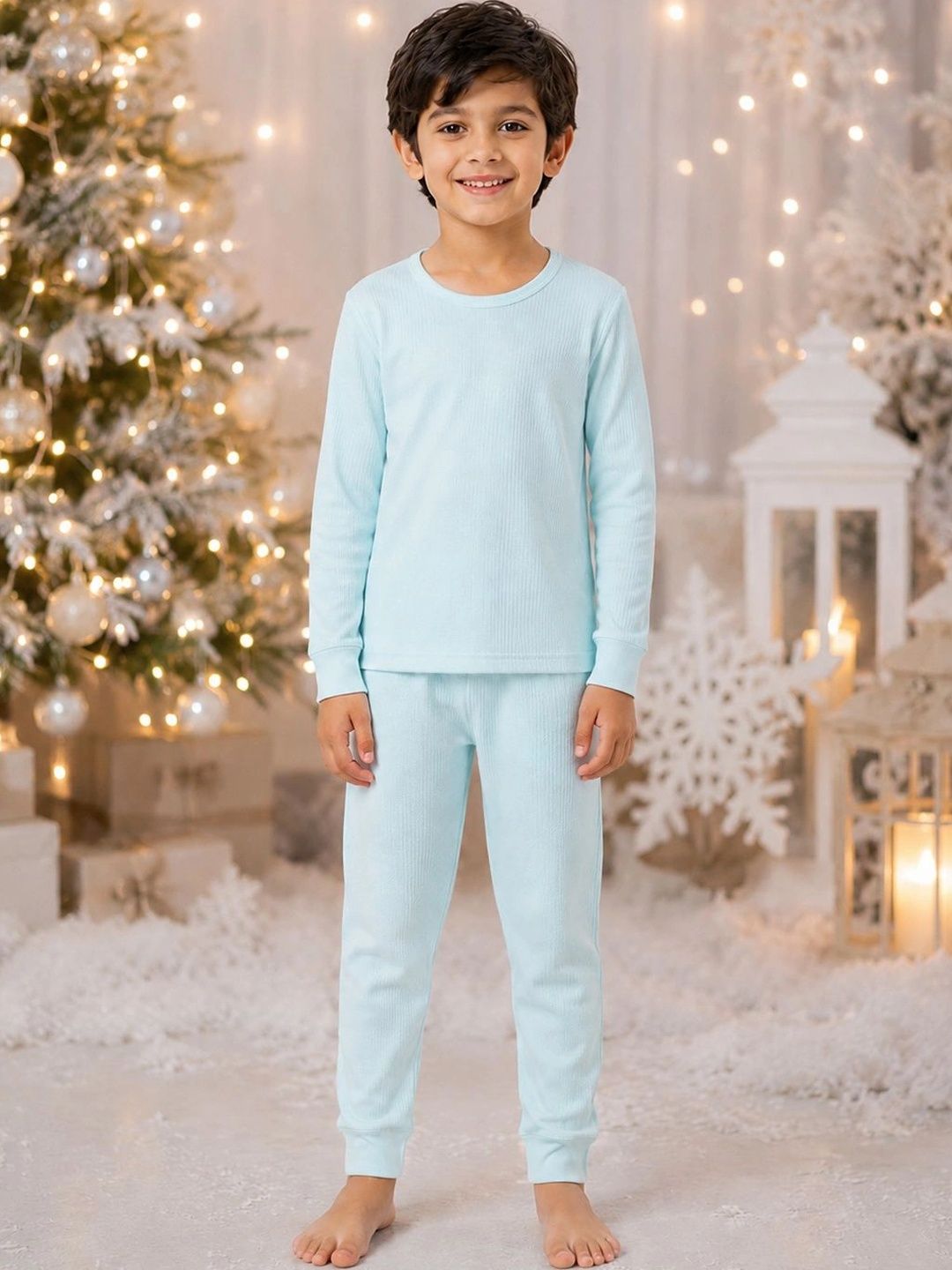 Kanvin Boys Cotton Round Neck Thermal Set-picture-21