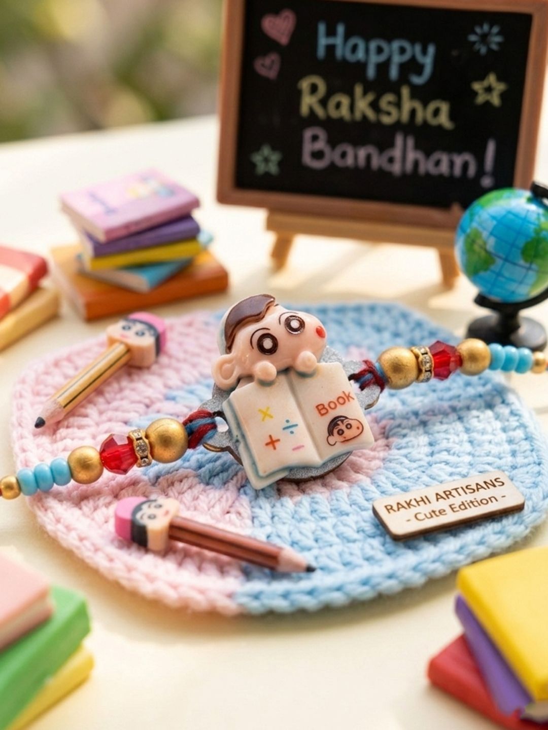 Anouk Kids Shinchan Character Artificial Beads Thread Rakhi-image-47
