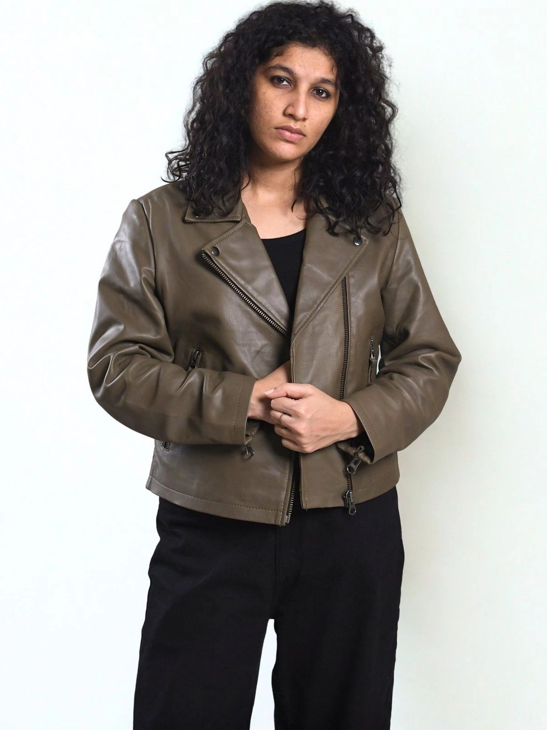 Bellish Women Leather Biker Jacket-picture-25