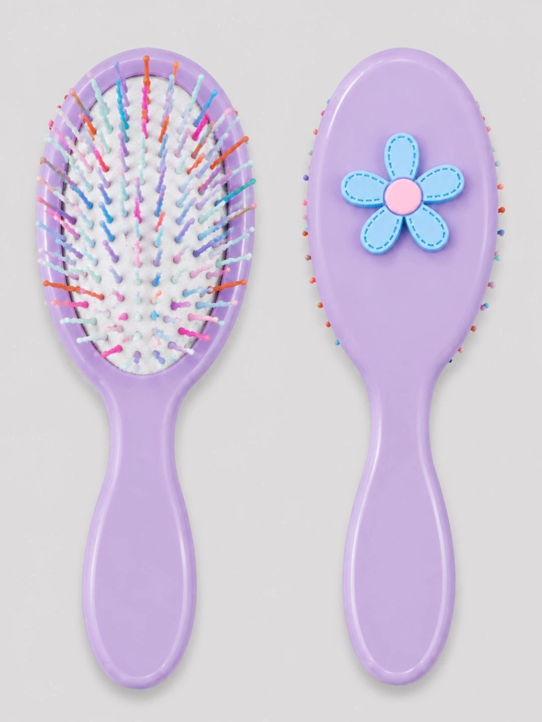 Stoln Paddle Hair Brush with Soft Ball Tip Bristles -Purple-image-10