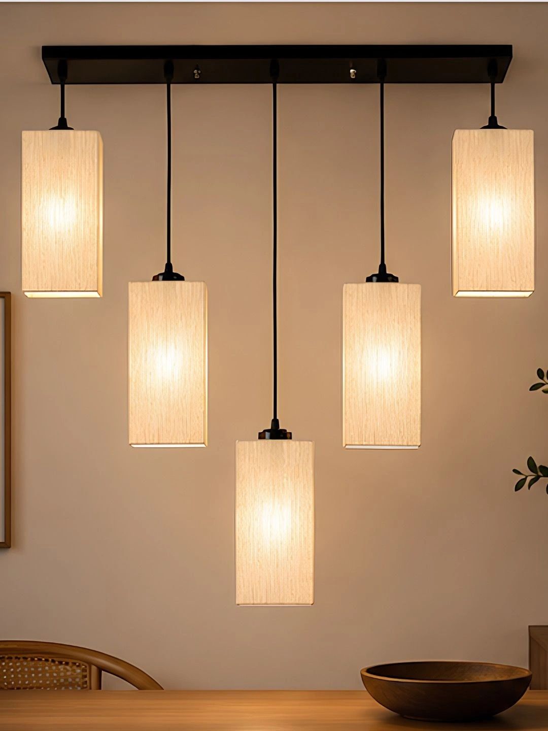 Myntra Elegant Homes Off White Textured Contemporary Ceiling Lamp-picture-34