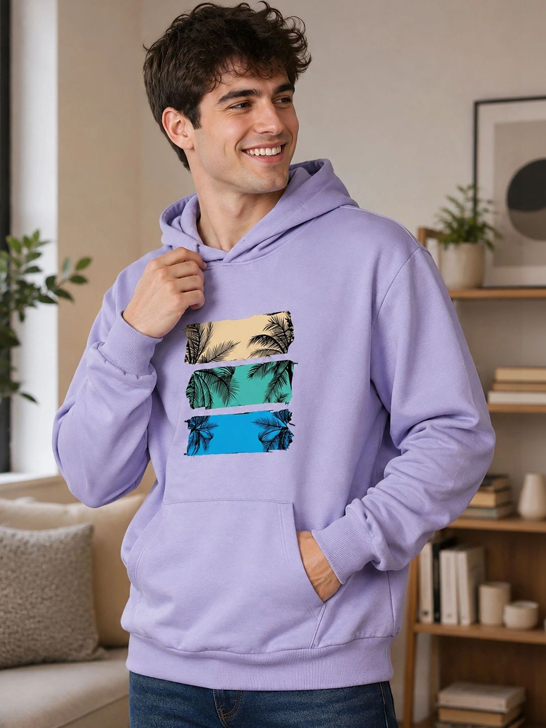 ATIGIANO Men Printed Hooded Sweatshirt-picture-53