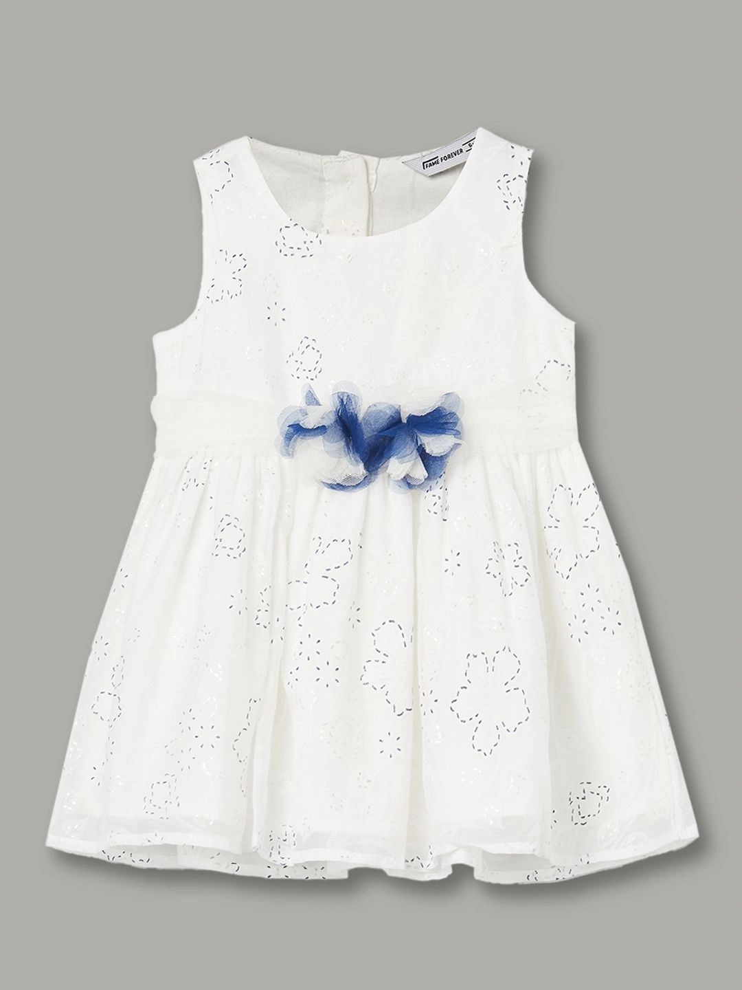 Fame Forever by Lifestyle Floral Embroidered Ruffled A-Line Dress-picture-44