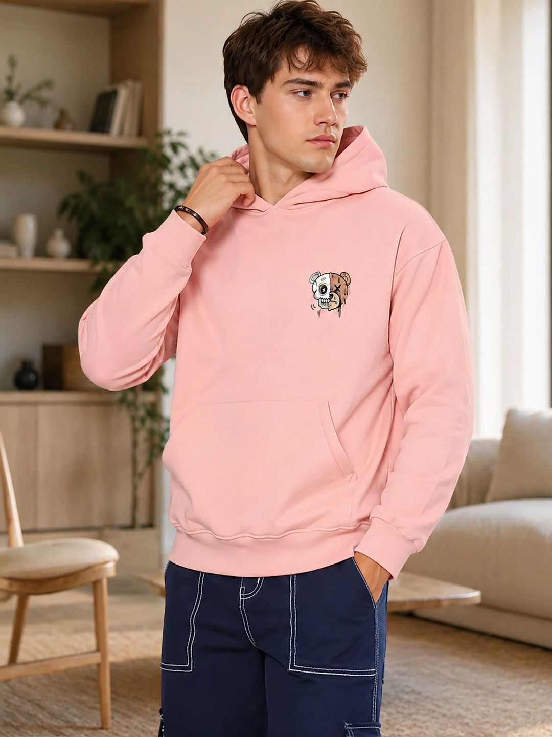 THE BEETEL HOUSE Men Printed Hooded Sweatshirt-picture-48