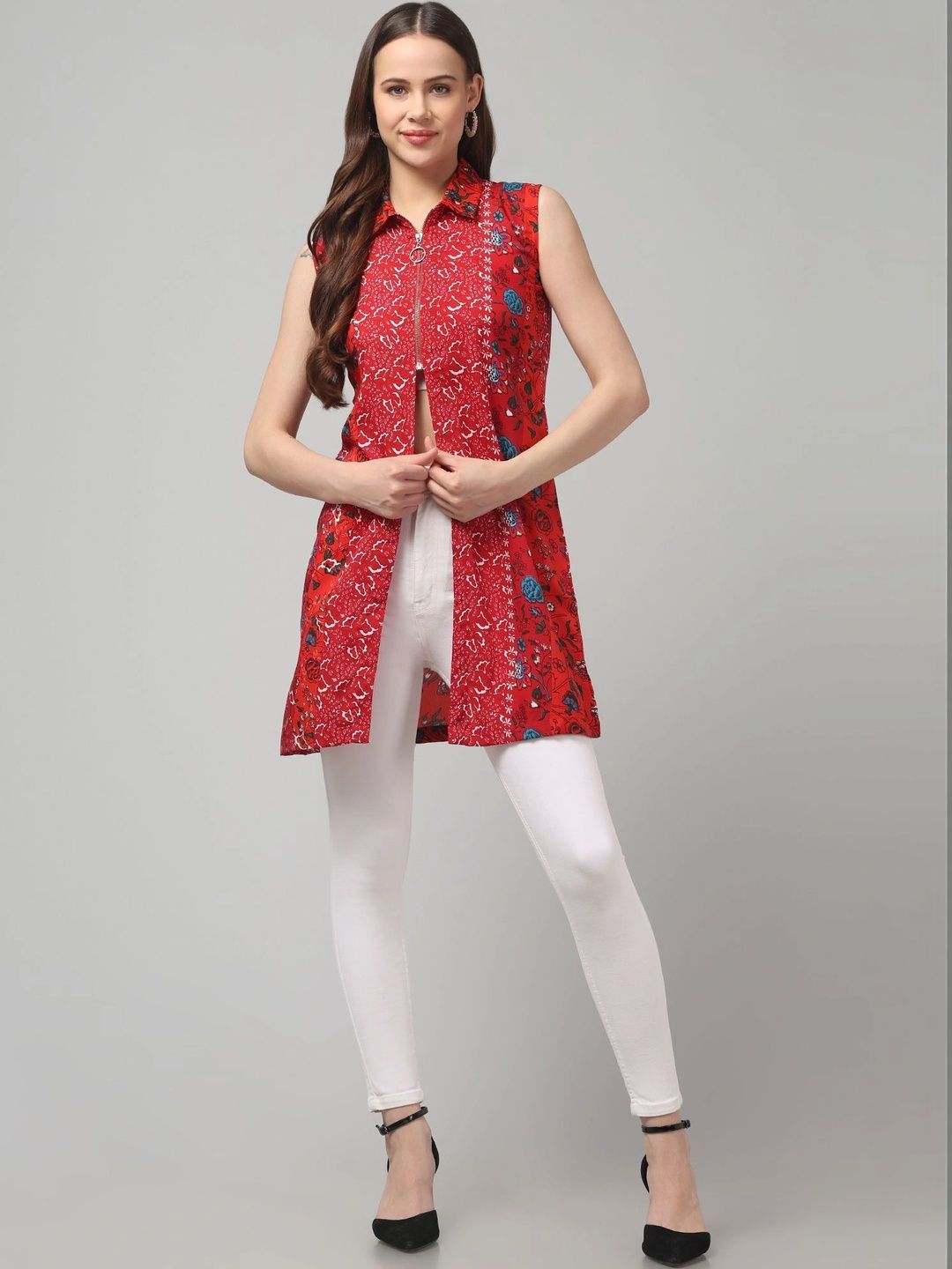 RAYWOS Women Printed Shrug-image-33