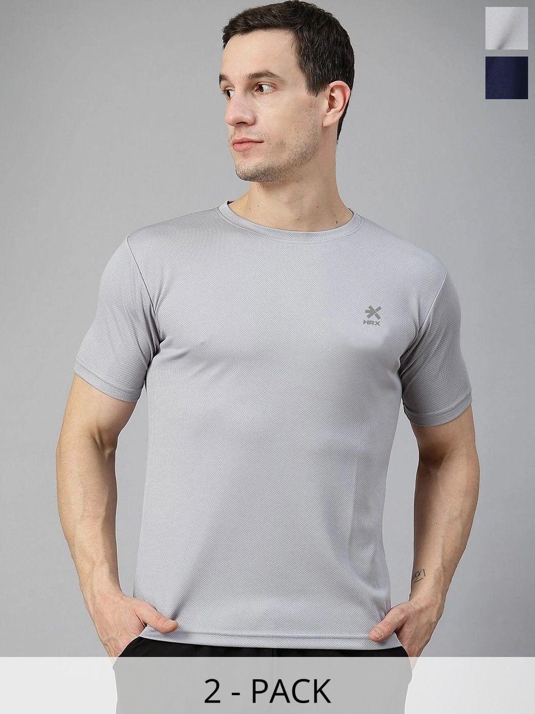 HRX by Hrithik Roshan Men Brand Logo 2 T-shirt-picture-31