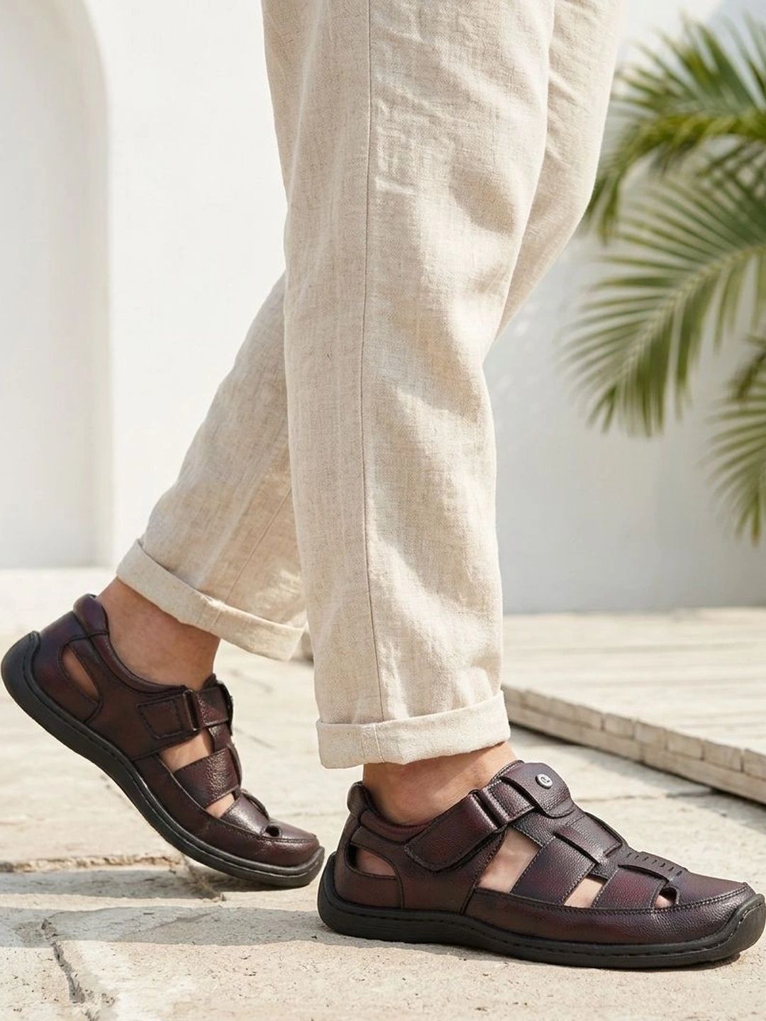 Carlton London Men PU Fisherman Sandals-picture-34