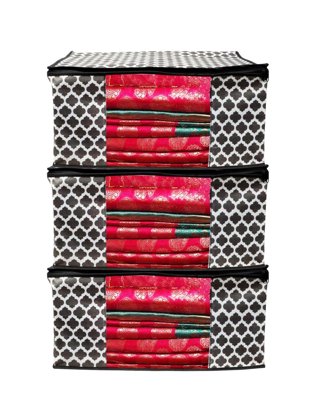 AARON INC Black Set of 3 Reusable Multi-Utility Organisers-image-38