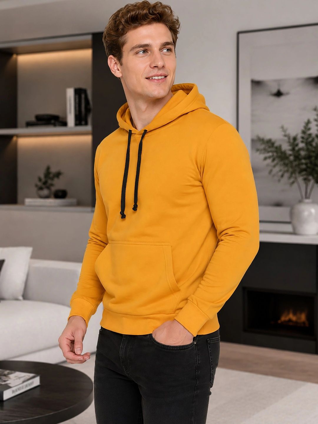 THE BEETEL HOUSE Men Printed Hooded Sweatshirt-picture-15