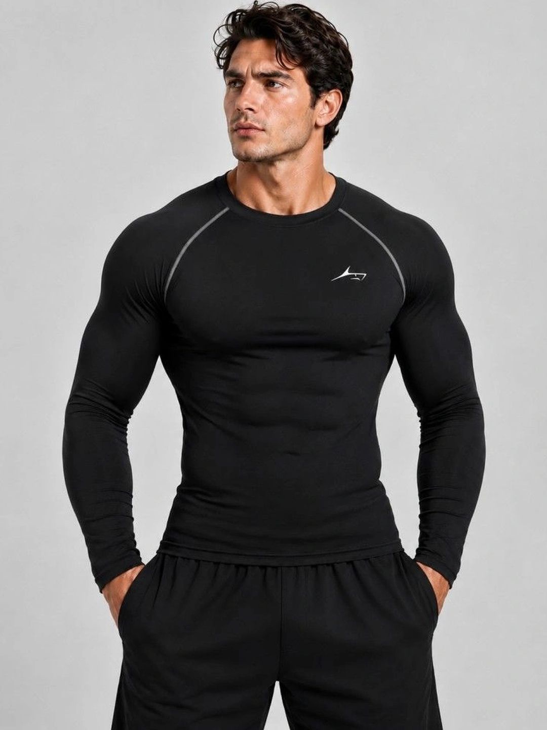 Prosharx Men Brand Logo Dri-FIT Compression T-shirt-image-48