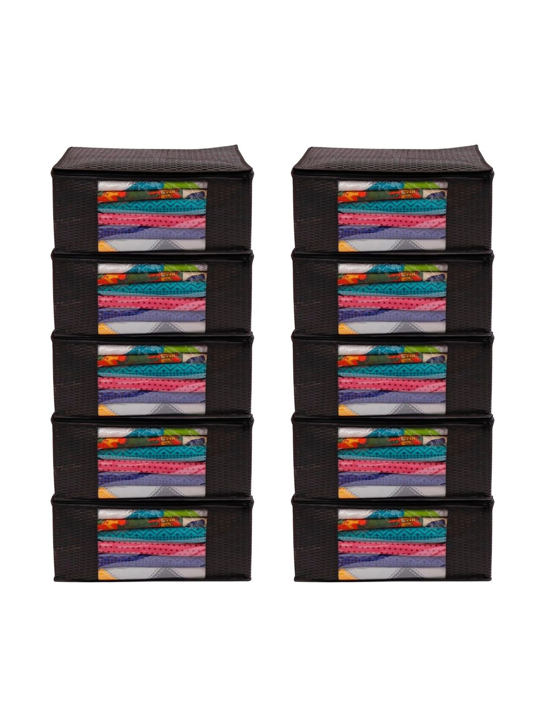 ANKIT INTERNATIONAL Black Set of 6 Reusable Multi-Utility Organisers-picture-9