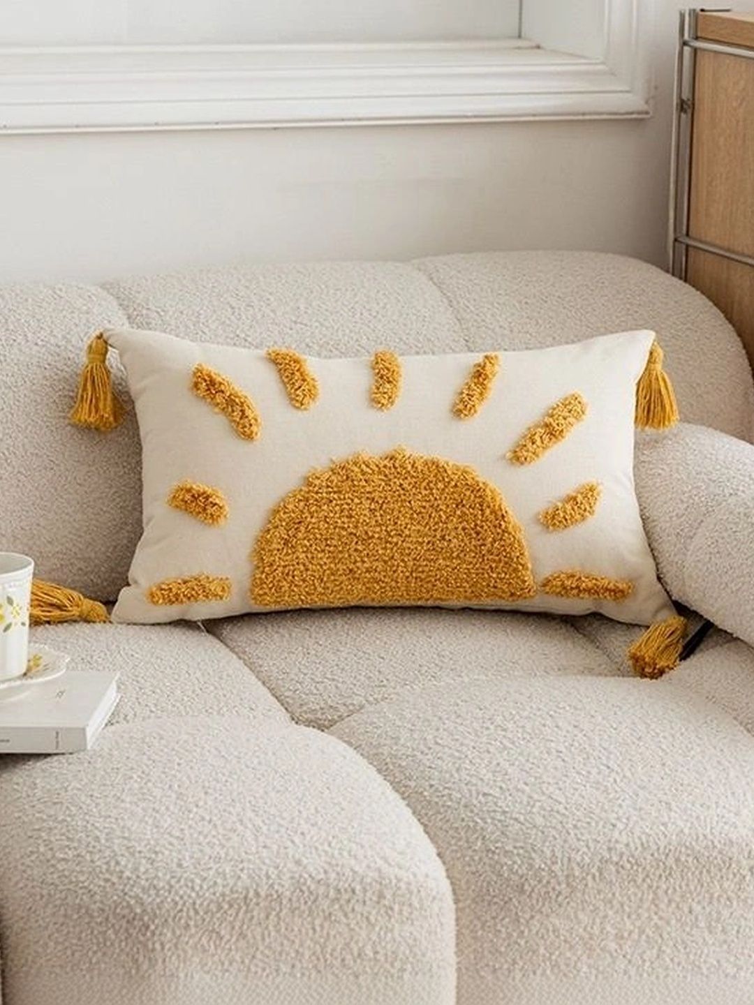 BUNGALOW AND BEYOND White & White Rectangle Cushion Covers-image-44