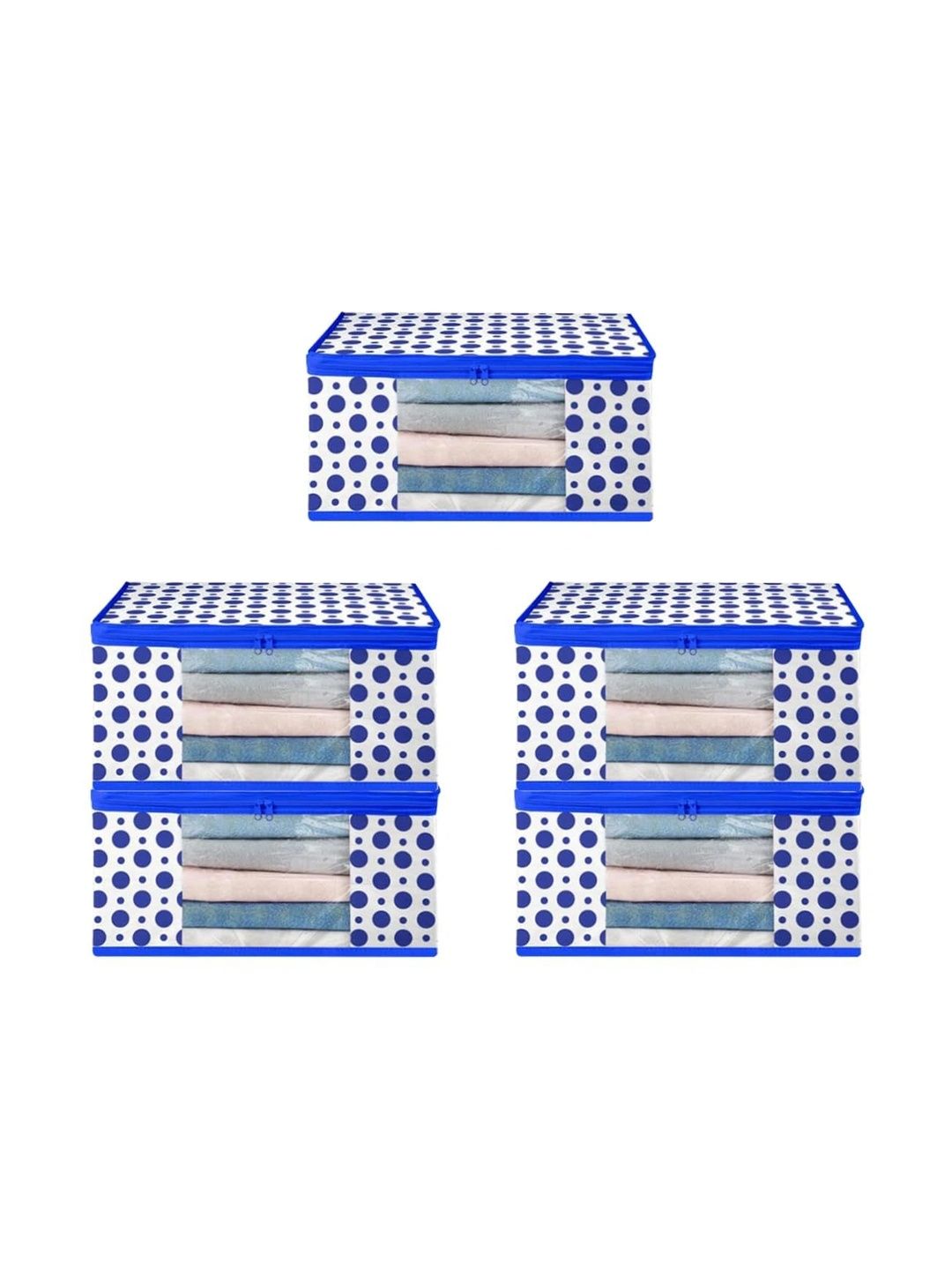 AARON INC Blue Set of 5 Reusable Multi-Utility Organisers-image-44