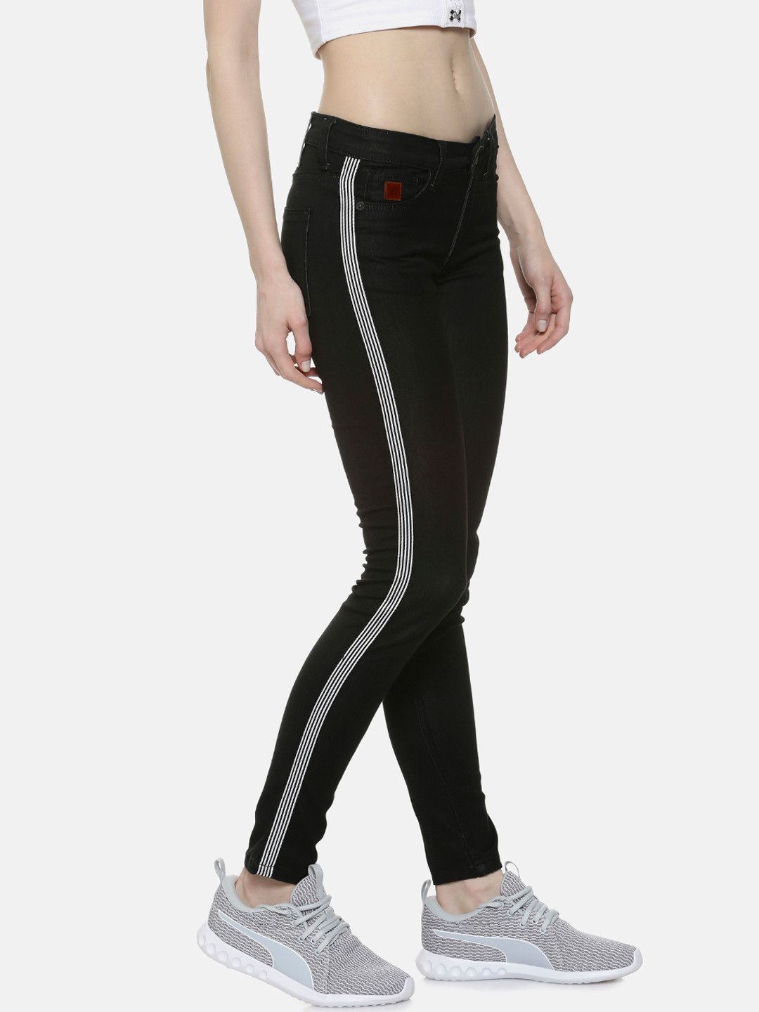 PINACOLADA  Women Black Super Skinny Fit High-Rise Clean Look Jeans