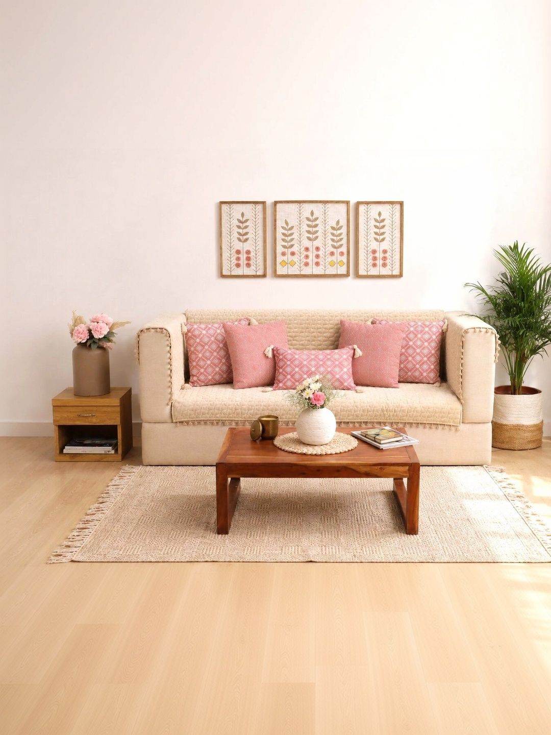 eyda Beige Sofa Cover With Arms-picture-8