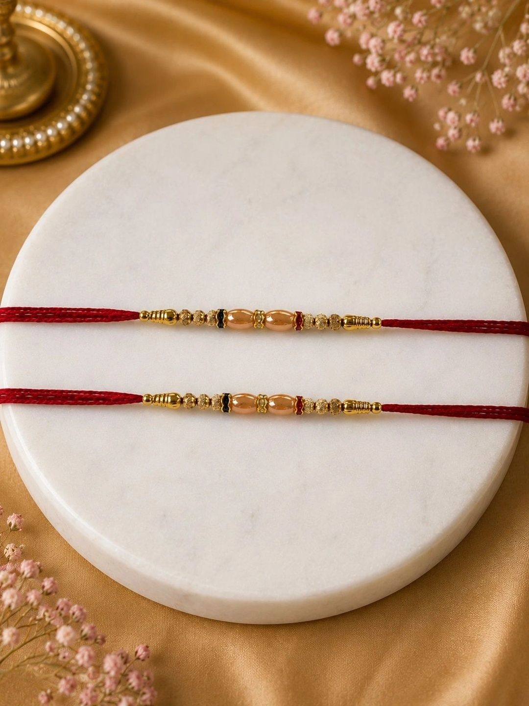 anouk RHOSYN Set Of 2 Rakhi Gift Set With Greeting Card-picture-28