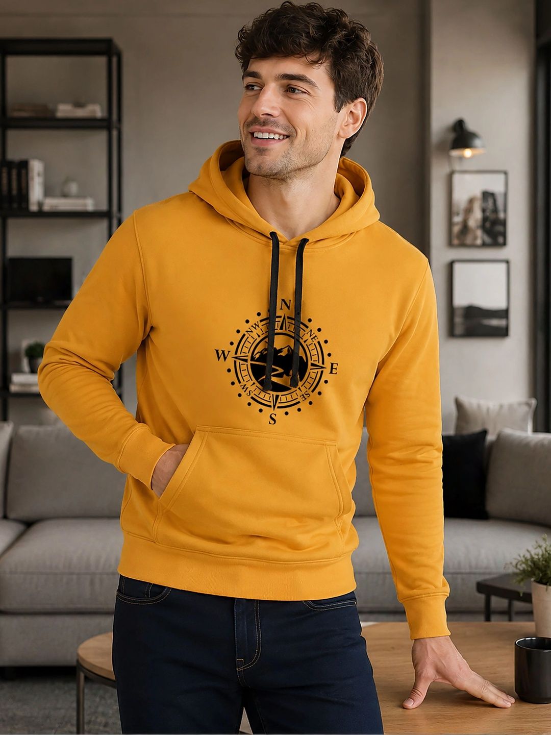 MaverIQ Men Printed Hooded Sweatshirt-picture-19