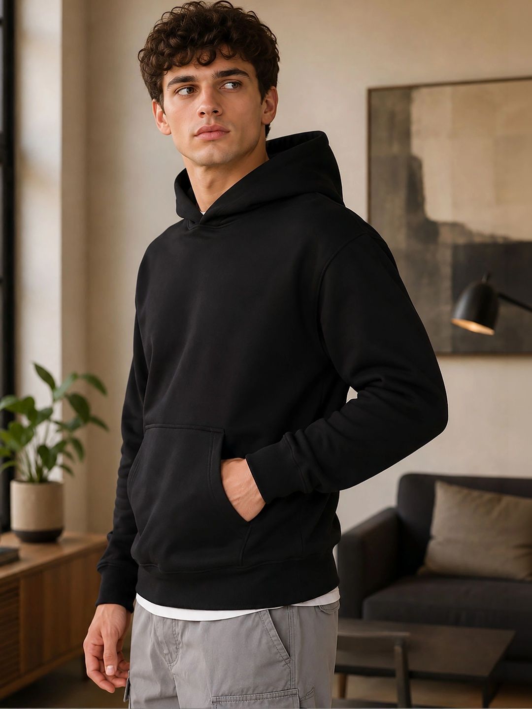 THE BEETEL HOUSE Men Printed Hooded Sweatshirt-picture-34
