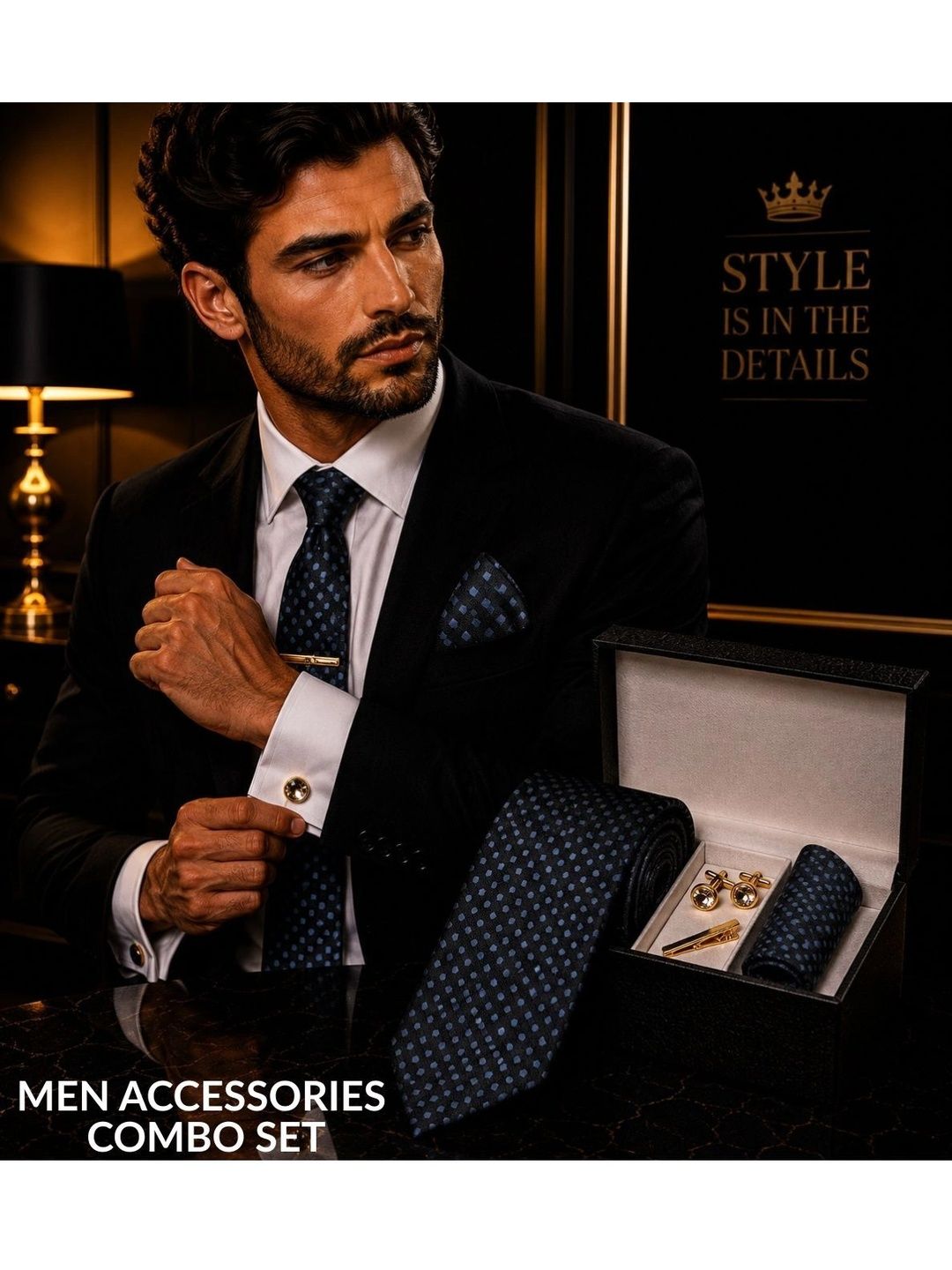 ZITTI Men Standard Tie & Cufflinks-picture-46