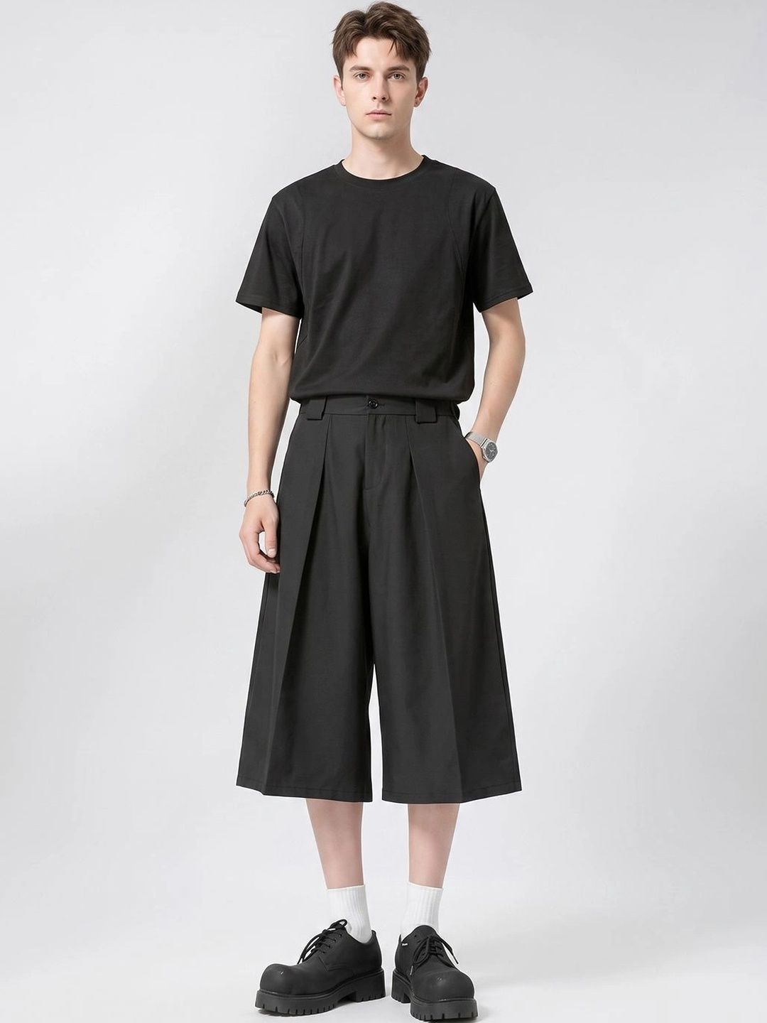 Suo Men Loose Fit Shorts-picture-27