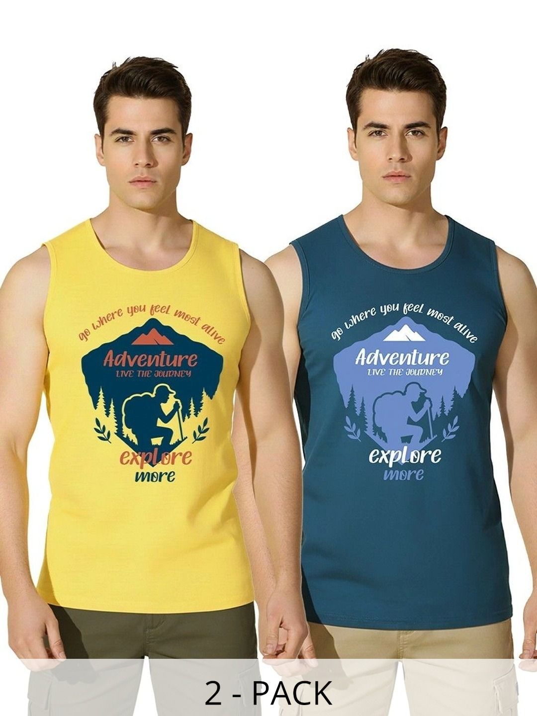 WOOSTRO Pack of 2 Printed Cotton Tank-picture-8