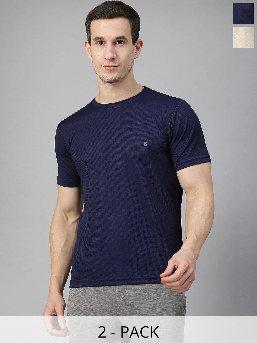 HRX by Hrithik Roshan Men Brand Logo 2 T-shirt-picture-26
