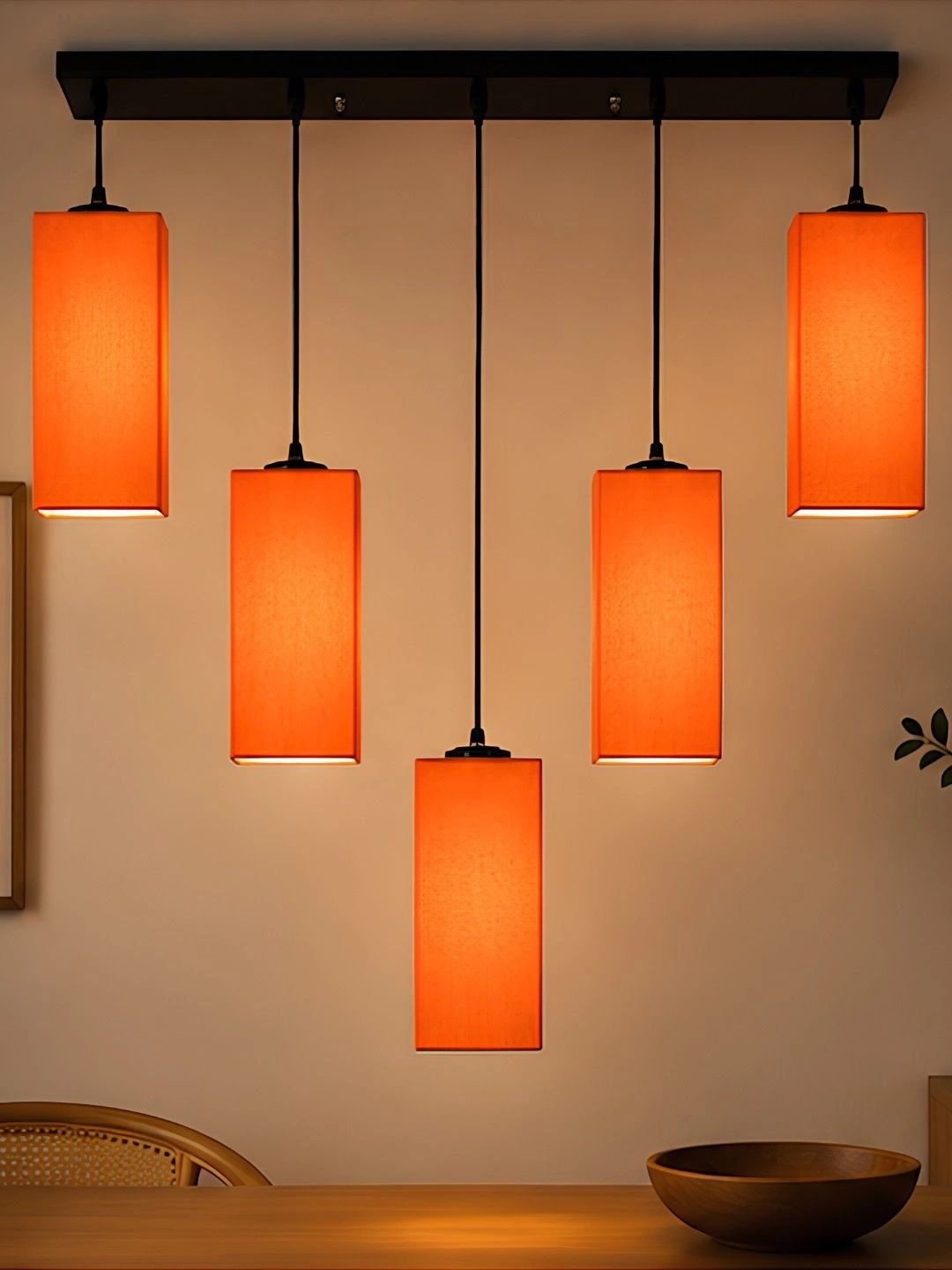 Myntra Elegant Homes Orange Contemporary Ceiling Lamp-picture-14
