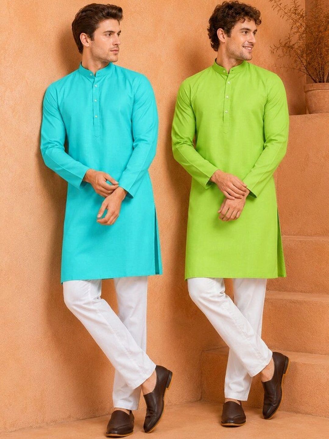 VS MALL Men Pack Of 2 Solid Kurtas-picture-16