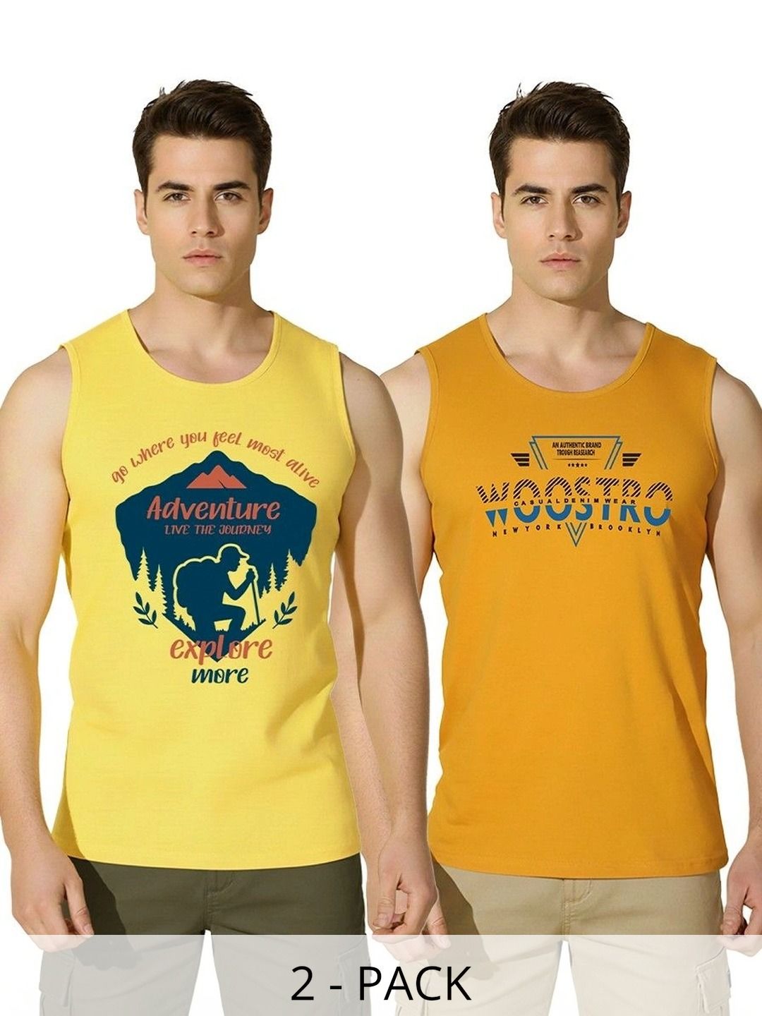 WOOSTRO Pack of 2 Printed Cotton Gym Vest-picture-5