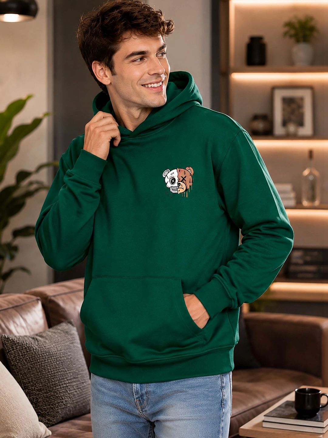 ATIGIANO Men Printed Hooded Sweatshirt-picture-34