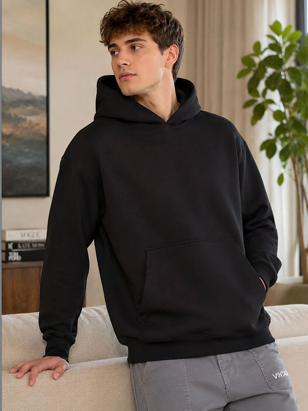 GLITO Men Printed Hooded Sweatshirt-picture-39