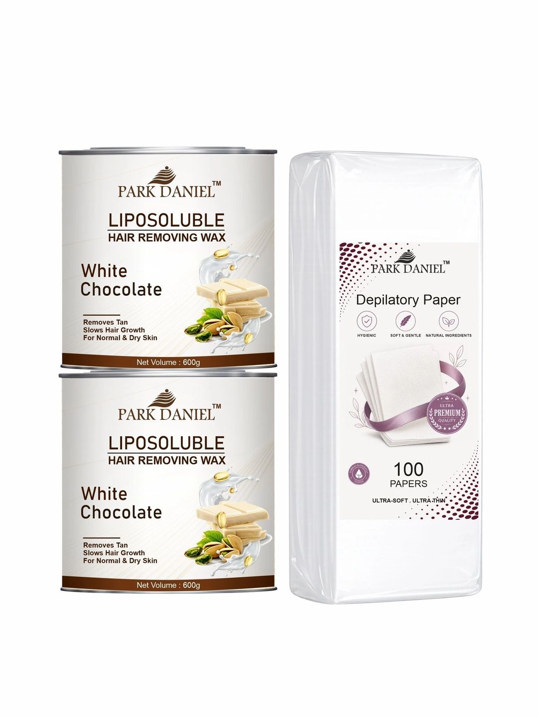 Park Daniel Set Of 2 White Chocolate Hair Removal Cream Wax - 600 g Each-image-25